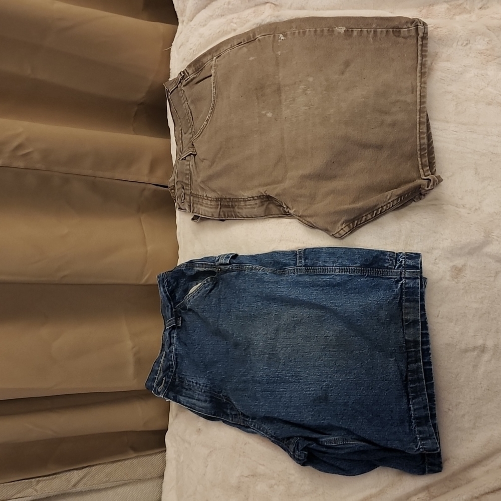 Two Pair of Work Jean Shorts size 40